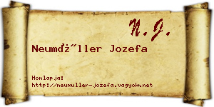 Neumüller Jozefa névjegykártya